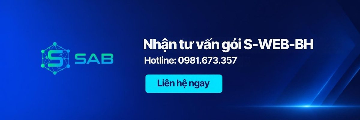 Nhận tư vấn thiết kế website bán hàng gói S-WEB-BH từ SAB
