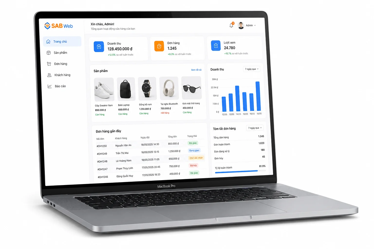 Website doanh nghiệp / Bán hàng / Giới thiệu sản phẩm